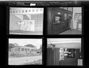 Ayden: Post Office; Magician; Prison Cell Interior; School Cafeteria (4 Negatives) 1950s, undated [Sleeve 27, Folder a, Box 20]